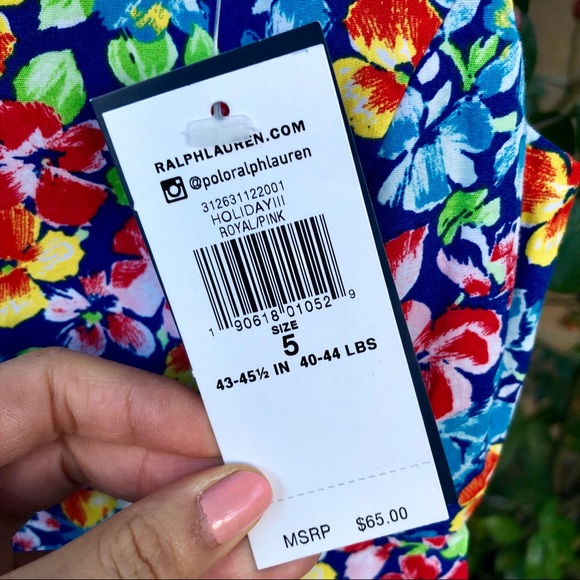 👗 NWT! Polo Ralph Lauren Girls Floral Dress - Picture 4 of 8